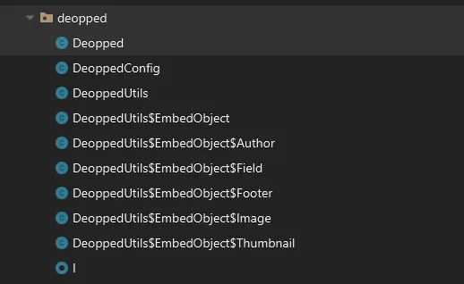 Deopped Methods List